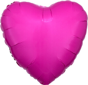 Heart - Bubblegum pink - 17 inch - Anagram (1)(verlaat het assortiment)