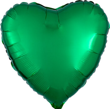 Heart - Green - 17 inch - Anagram (1)(verlaat het assortiment)
