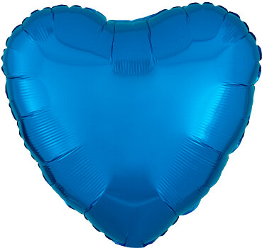 Heart - Blue - 17 inch - Anagram (1)(verlaat het assortiment)