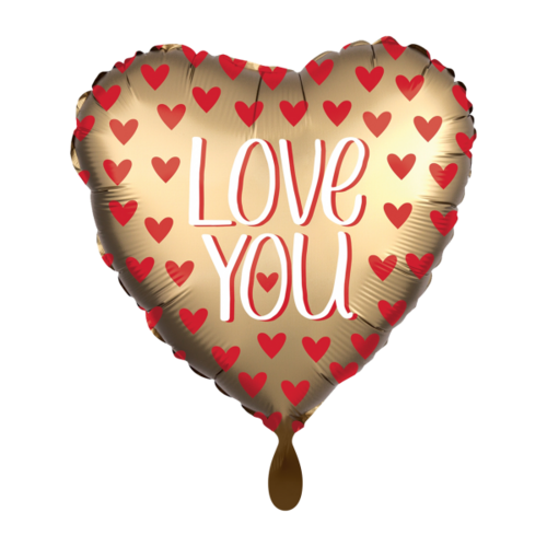 Love you goud hartjes - 18 inch - Anagram (1)