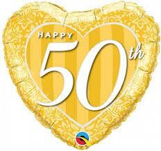 50 jaar hart - Jubileum - 18 inch - Qualatex (1) 50 jaar hart - Jubileum - 18 inch - Qualatex (1)
