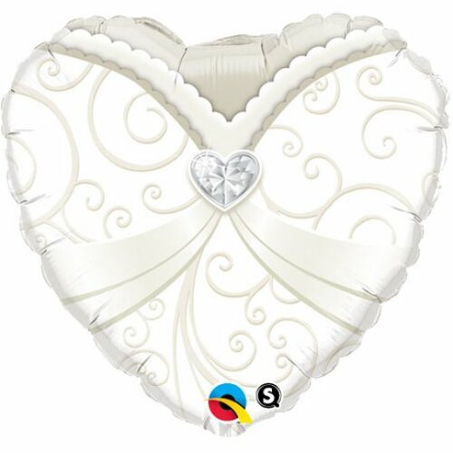 Bride heart - 18 inch - Qualatex (1)