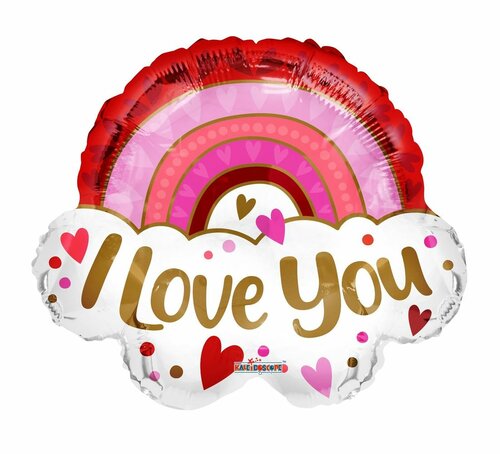 Folie ballon - Love You Rainbow - 28 inch - Kaleidoscope (1) Folie ballon - Love You Rainbow - 28 inch - Kaleidoscope (1)