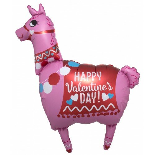 Valentijn - Happy Valentine Lama - 30 inch