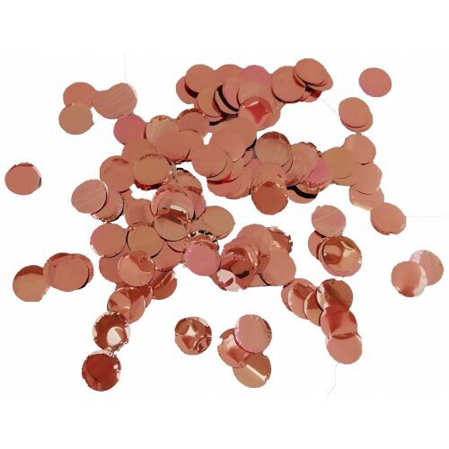 Confetti Metallic Rond - 10mm - Rose Gold - 250gram