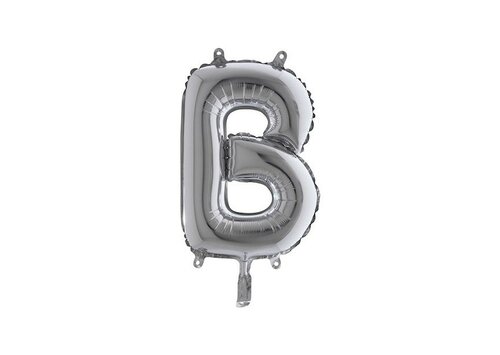 Letter - zilver - B