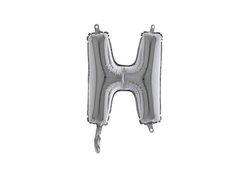 Letter - zilver - H