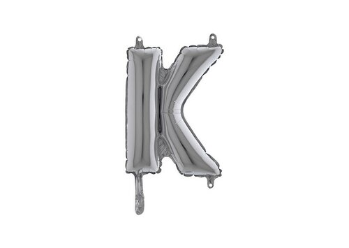Letter - zilver - K