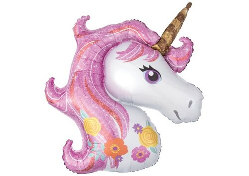 Unicorn roze - 33 inch - Anagram (1)