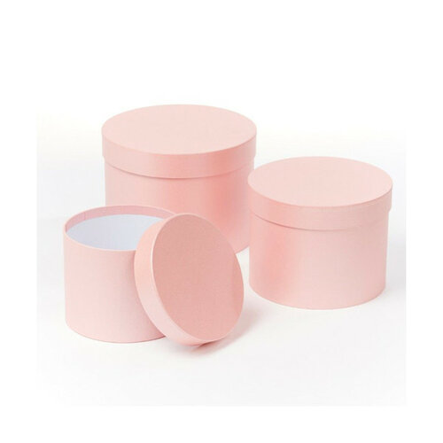 Hat Boxes - pearl pink- Set van 3 Hat Boxes - pearl pink- Set van 3