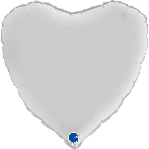 Heart - Satin white - 18 inch - Grabo (1) Heart - Satin white - 18 inch - Grabo (1)