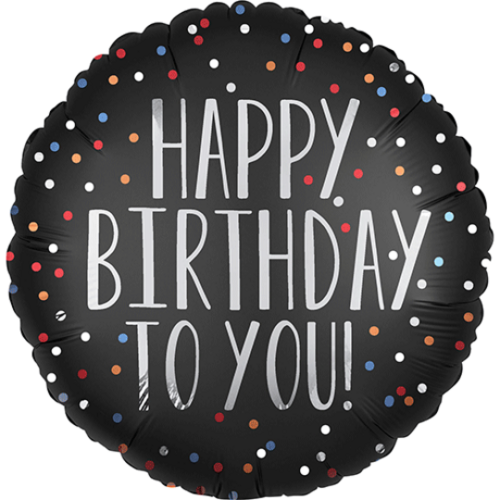 Happy birthday to you! gestippeld - 18 inch - Anagram(1)