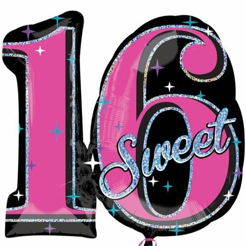 Fuchsia Sweet 16 - 26 inch - Supershape - Anagram Fuchsia Sweet 16 - 26 inch - Supershape - Anagram
