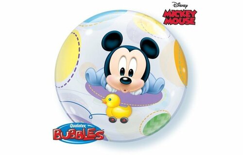Baby Mickey Mouse Disney - Bubble - 22 inch - Qualatex (1) Baby Mickey Mouse Disney - Bubble - 22 inch - Qualatex (1)