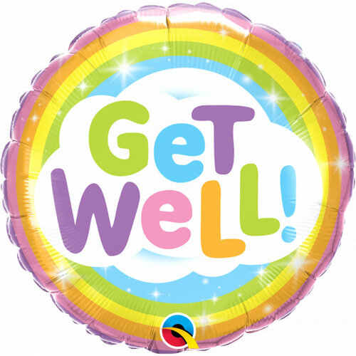 Get Well Rainbow - 18 inch - Qualatex