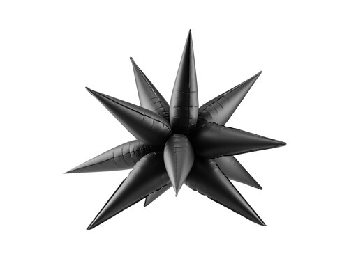 Foil Ballon Star 3D -  zwart- 70 cm