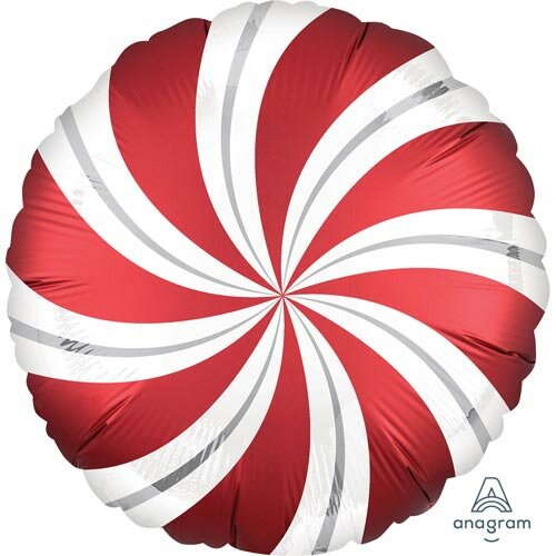 Candy  Satin Swirl - 18 inch- rood - Anagram