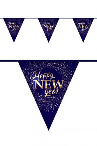 Vlaggenlijn Happy New Year