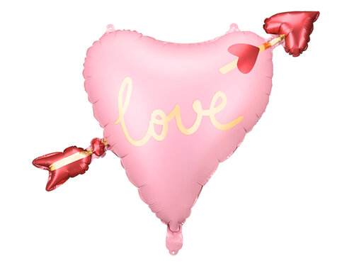 Heart with Arrow - Love - 30 inch - Partydeco (1) Heart with Arrow - Love - 30 inch - Partydeco (1)