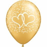 R11 - Entwinted Hearts - Metallic gold - Qualatex (25) R11 - Entwinted Hearts - Metallic gold - Qualatex (25)