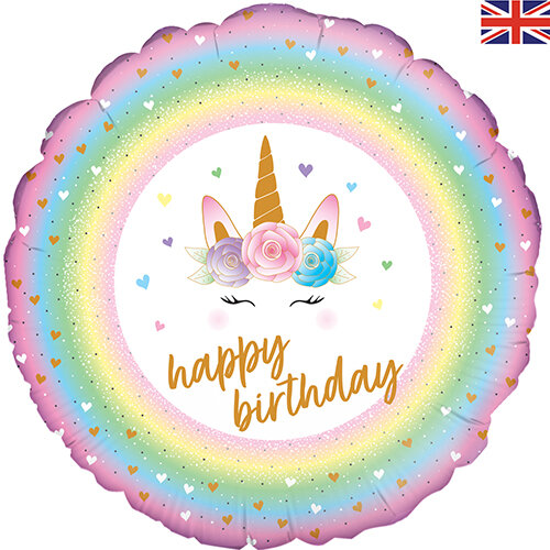 Birthday Pastel Unicorn Flowers