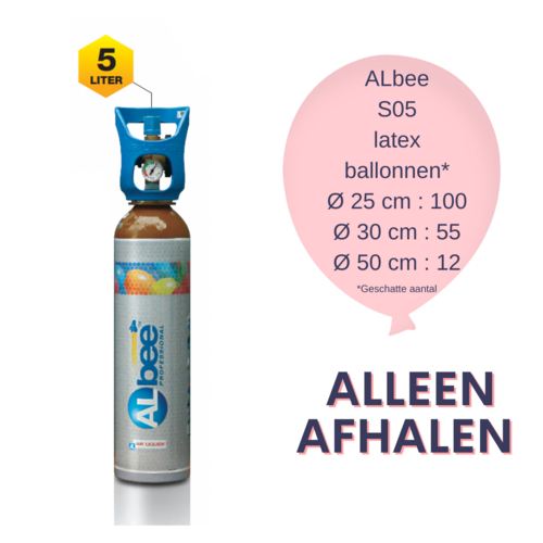 Heliumcilinder Albee FLY S05 Verhuur