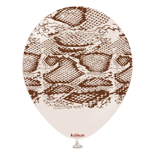 R12 - Safari Snake - White Sand - Print Dark Brown - Kalisan (25)