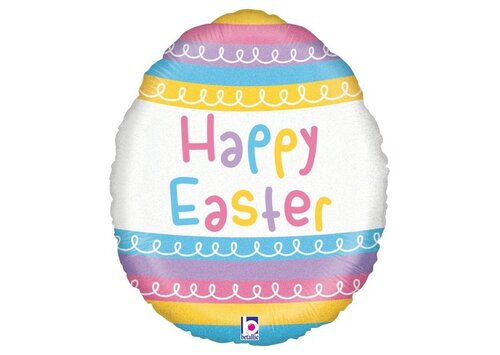 Pastel Stripes Egg - Easter - 18 inch - Betallic (1)