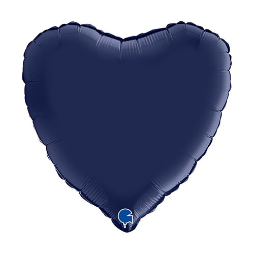 Heart - Satin Navy Blue - 18 inch - Grabo (1) Heart - Satin Navy Blue - 18 inch - Grabo (1)