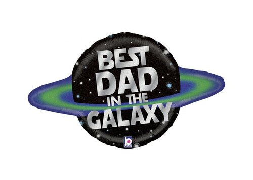 Best Dad in the Galaxy - Glitter Holographic