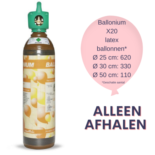 Heliumcilinder Balloonium X20 Verhuur