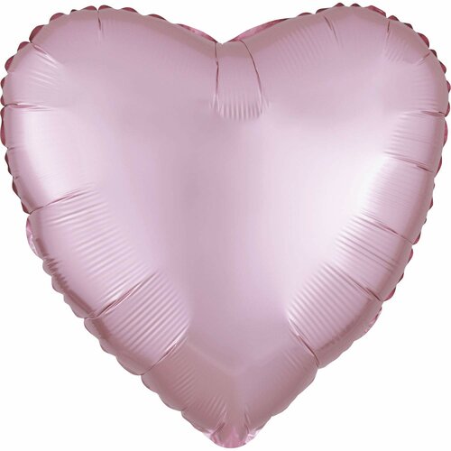 Heart - Satin pastel pink - 17 inch - Anagram (1)