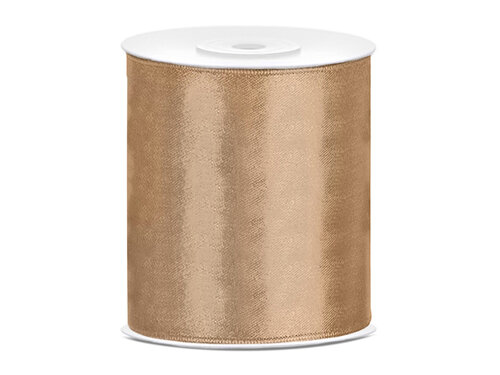 Satijn lint - goud - 100mm - Partydeco (1)