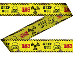 Afzetlint Danger / Keep Out 15mtr - Folat (1)