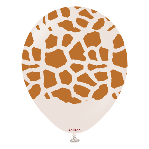R12 - Safari Giraffe - White sand - Print caramel - Kalisan (25)