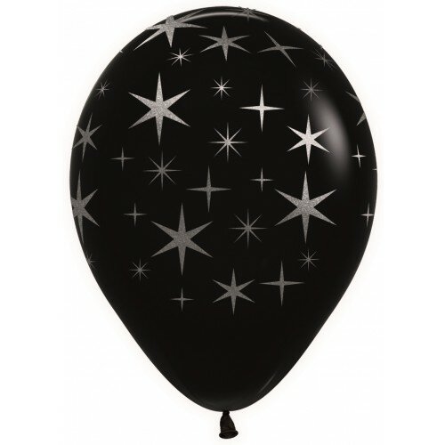 R12 - Bold Stars - black metallic ink silver - Sempertex (25)