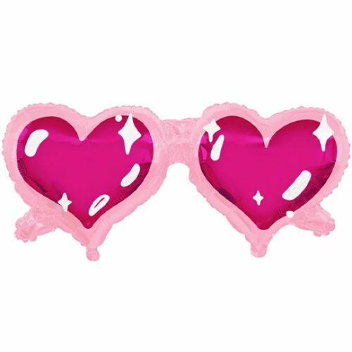 heart sunglasses - pink - 36 inch - tuftex (1)