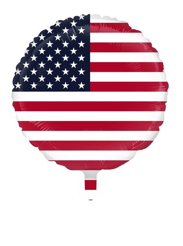 Vlag  USA - 18 inch - Rond (1)
