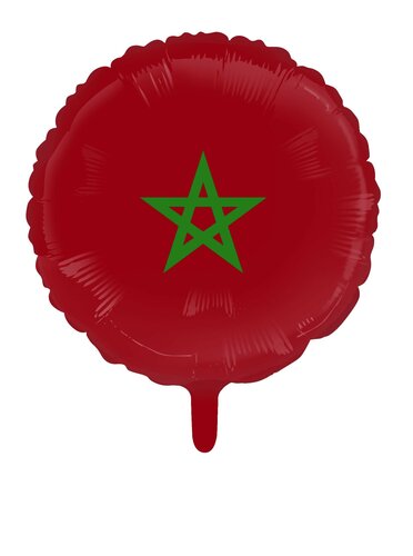 Vlag marokko - 18 inch - Rond - WFP (1) Vlag marokko - 18 inch - Rond - WFP (1)