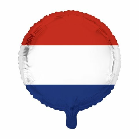 Vlag  Nederland - 18 inch - Rond (1)