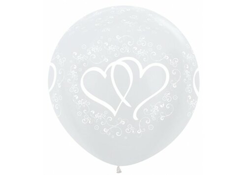 R36 - Entwined hearts - pearl white 405 - Sempertex (2)