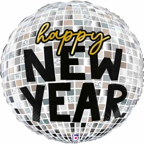 Disco ball - Happy New Year - 36 inch - Betallic (1)