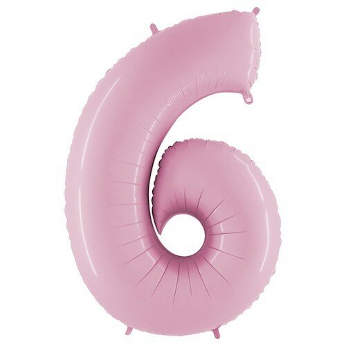 Number 6 - Pastel Pink - 26 inch - Grabo (1)
