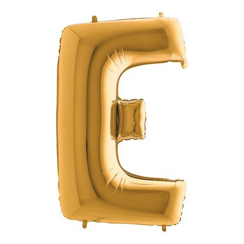 Letter E - goud - 26 inch - Grabo (1)
