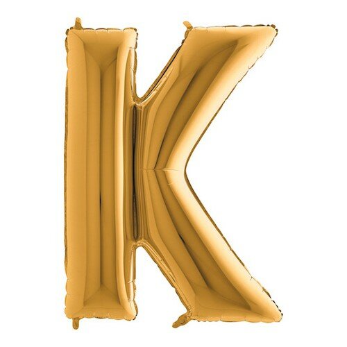 Letter K - goud - 26 inch - Grabo (1)