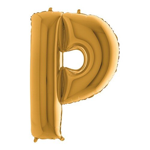 Letter P - goud - 26 inch - Grabo (1)