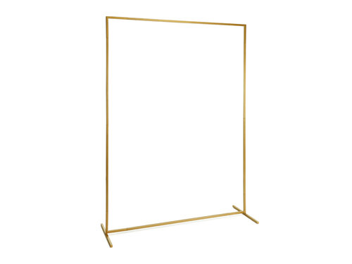 Square backdrop frame , gold, 2m