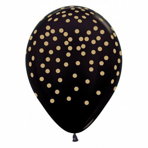 R12 - Confetti - Gold Print - Black- Sempertex (25) R12 - Confetti - Gold Print - Black- Sempertex (25)