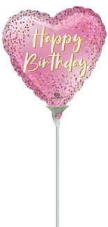 Pink dots sparkle - Happy birthday - 9 inch - A15 Anagram (1) Pink dots sparkle - Happy birthday - 9 inch - A15 Anagram (1)