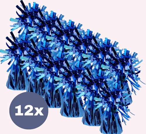 Ballongewicht folie donkerblauw (12stuks) Ballongewicht folie donkerblauw (12stuks)